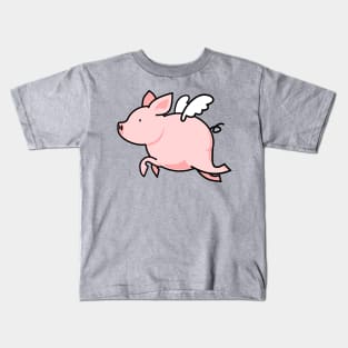 flying pig Kids T-Shirt